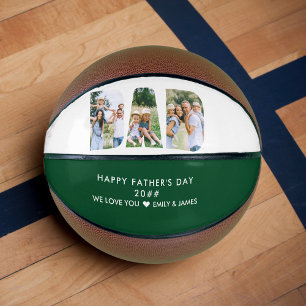 DAD Buchstaben Cutout Foto Collage Benutzerdefinie Basketball