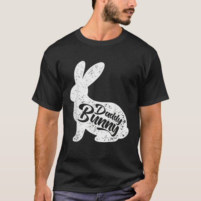 Dad Bunny Easter Day Cute Rabbit Daddy Papa Father T-Shirt (Vorderseite)