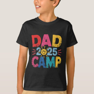 Dad Camp 2025 Familienurlaub Sommer-Camping-Crew T-Shirt
