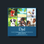 Dad Daddy Father Papa Definition 6 Foto Blue Leinwanddruck<br><div class="desc">Personalise the 6 favourite fotos and personalized definition for your special dad,  daddy or father to create a unique gift for Farther's day,  birthdays,  Christmas or any day you want to show much means to you. Perfekt way to show him amazing he is every day. Designed by Thisisnotme ©</div>