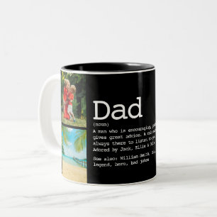 DAD DEFINITION FOTO KLEBUNG Black and White Zweifarbige Tasse