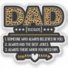 Dad-Definition Leopard-Print Vatertagsgeschenk