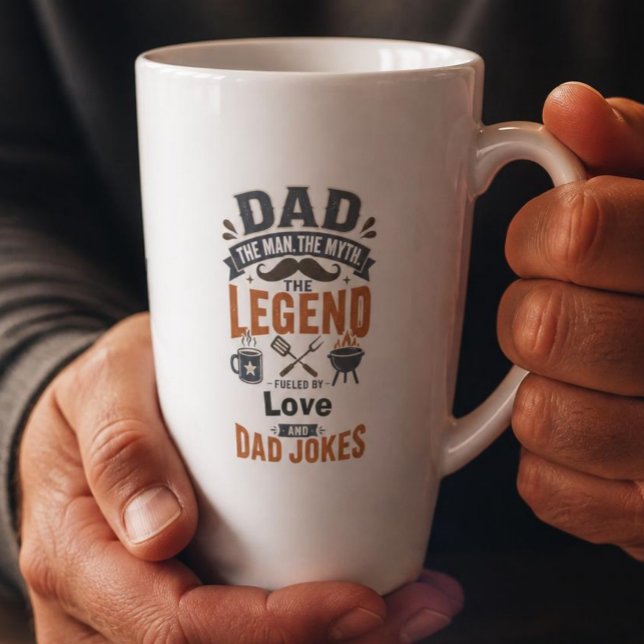 Dad Der Mann Der Mythos Die Legende Tasse (Von Creator hochgeladen)