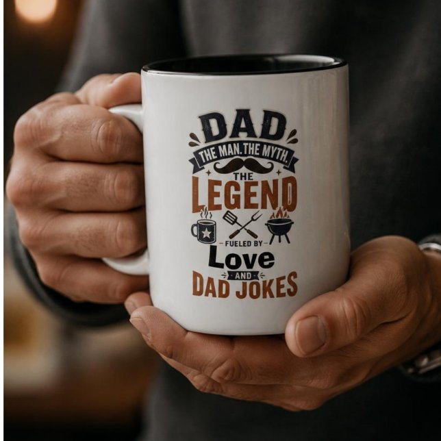 Dad Der Mann Der Mythos Die Legende Tasse (Von Creator hochgeladen)