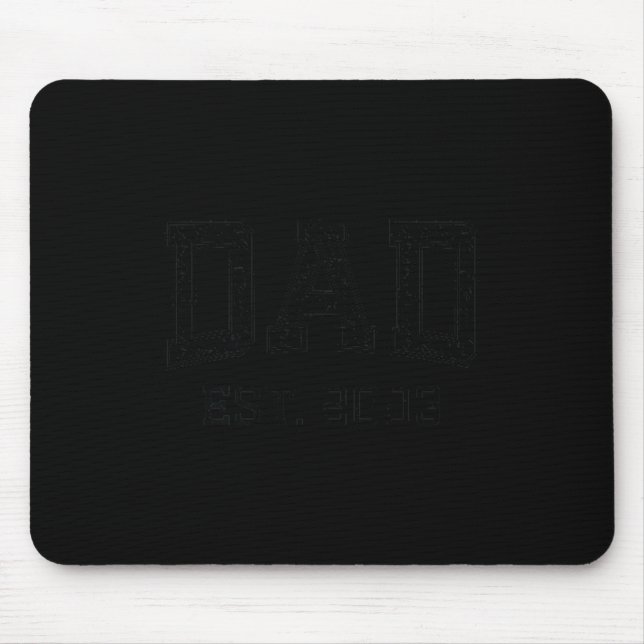 Dad Est 2003 Dad D Husband Father Grandpa  Mousepad (Vorne)