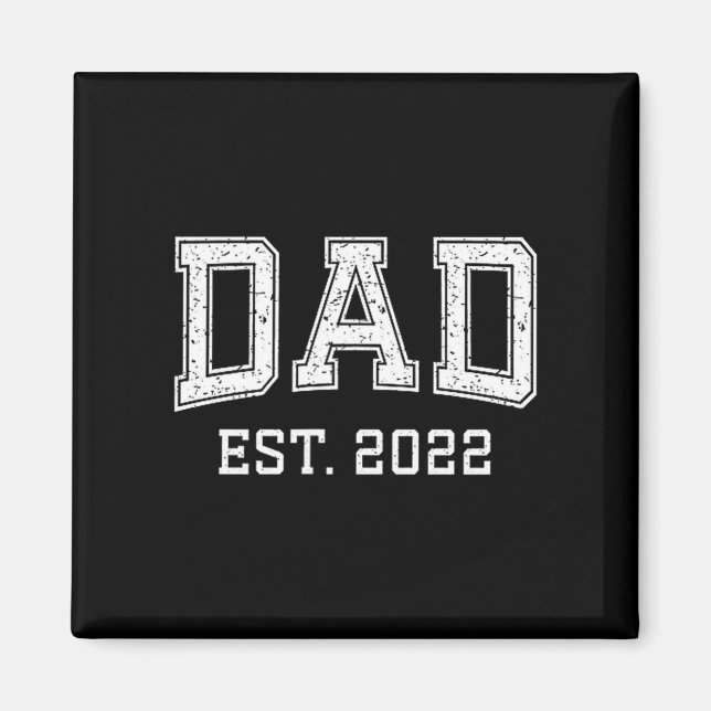 Dad Est 2022 Dad D Fathers Day Ized  Magnet (Vorne)