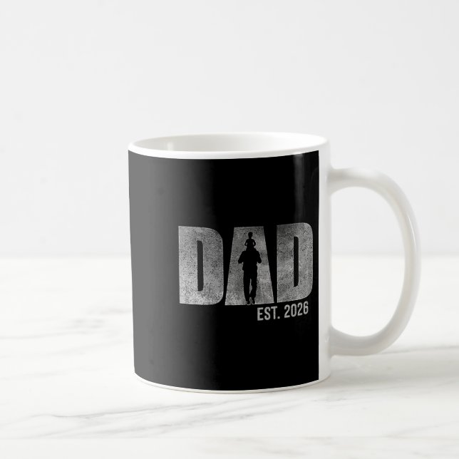 Dad Est. 2026 Father 2026 Loading New Dad 2026  Kaffeetasse (Rechts)