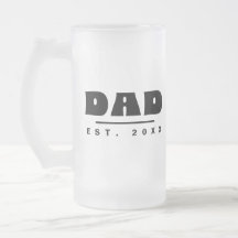 DAD Est. 20XX Moderne Typografie Schwarz