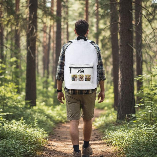Dad Est 3 Foto Bedruckter Rucksack (Von Creator hochgeladen)