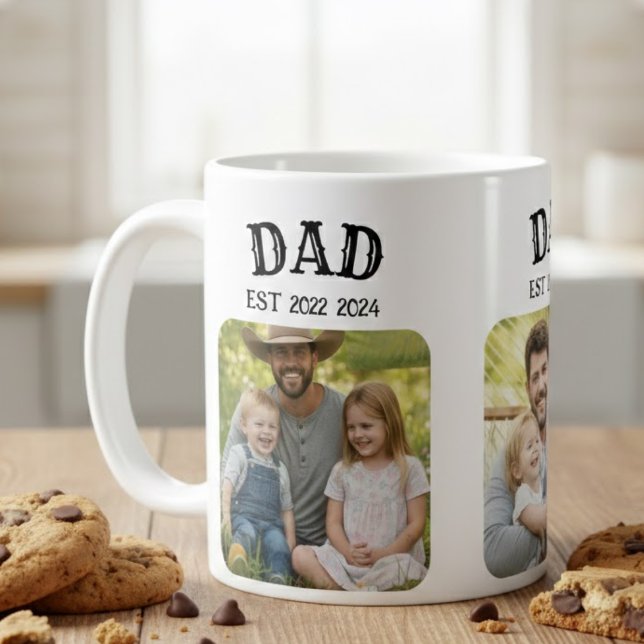 Dad Est 3 Photo Kaffeetasse (Von Creator hochgeladen)