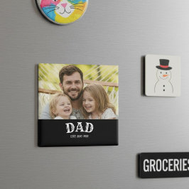Dad Est Personalized 20XX Magnet