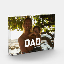Dad Est Photo Customizable Year Father's Day Fotoblock