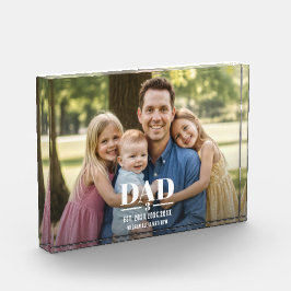 Dad Est. Year Name Number Bold Font Photo Block