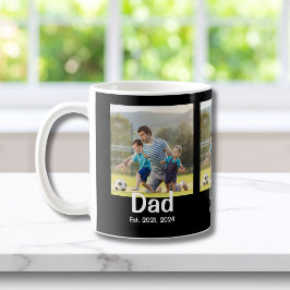 Dad Established Black 3 Photo  Kaffeetasse