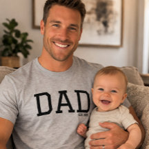 Dad Established Customizable Year Father's Day