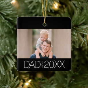 Dad Established Foto Moderne Schrift Keramikornament