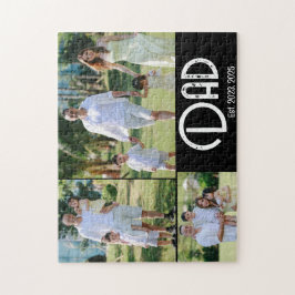 Dad Established Grunge text 3 photo Puzzle