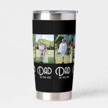 Dad Established Grunge Text Black 3 Photo