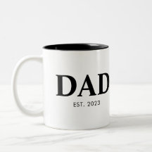 Dad Established Minimal Simple Text Est Year