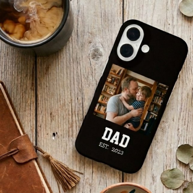 Dad Established Photo Father's Day Gift Black Case-Mate iPhone Hülle (Von Creator hochgeladen)