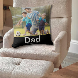 Dad Established Photo  Kissen