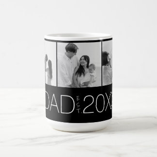 Dad Established Three-Photo Modern Design Kaffeetasse