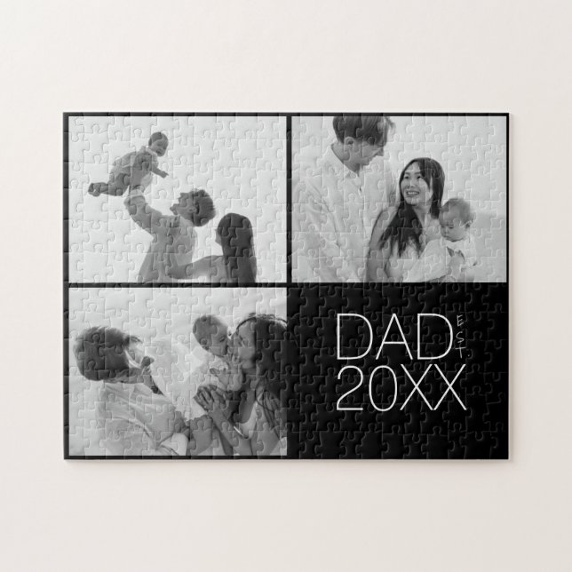 Dad Established Three Photograph  Puzzle (Horizontal)