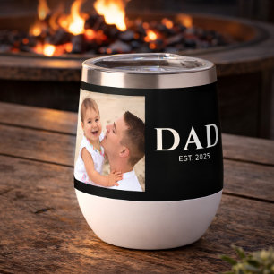 Dad Established Typography Schwarzes Foto
