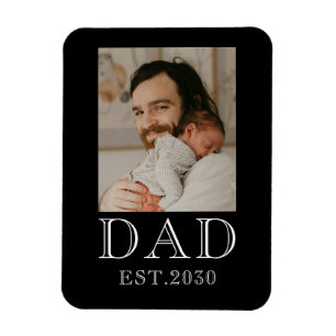 Dad Etabliert Baby-Foto Magnet
