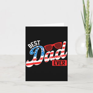 Dad Ever Aamerikanische Flagge Patriotischer Vater Karte