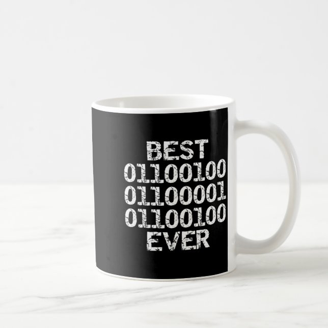 Dad Ever In Binary Code Software Engineer Father G Kaffeetasse (Rechts)