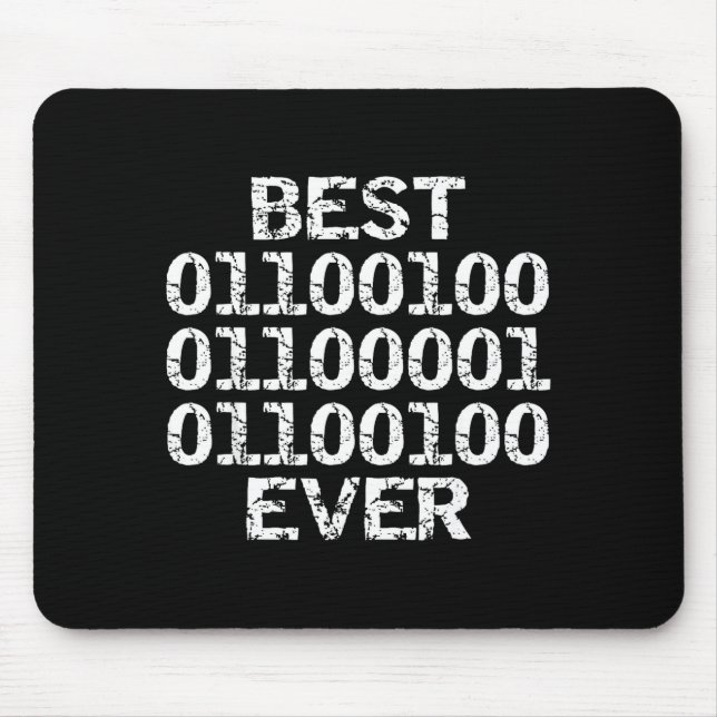 Dad Ever In Binary Code Software Engineer Father G Mousepad (Vorne)