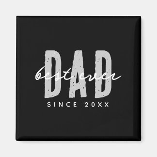 Dad Ever Since 20xx Modern Simple Preppy  Magnet