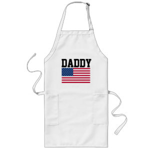 DAD FATHER'S DAY 'DADDY' PATRIOTIC APRONS LANGE SCHÜRZE