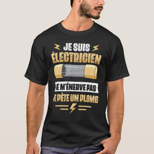 Dad  Fathers Day Electrician  Idea T-Shirt (Vorderseite)