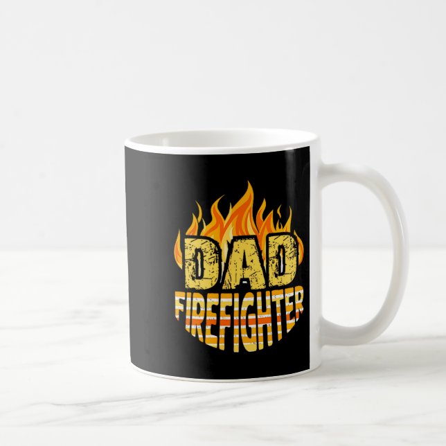 Dad Firefighter Fireman Gift Proud Firefighter Quo Kaffeetasse (Rechts)