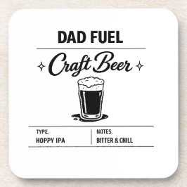 Dad Fuel – Craft Beer Vatertag Getränkeuntersetzer