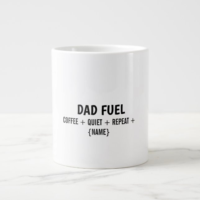 DAD FUEL - LARGE MUG Jumbo-Tasse (Vorderseite)