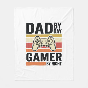 Dad Gamer Vintage Controller T-Shirt Design_1 Fleecedecke