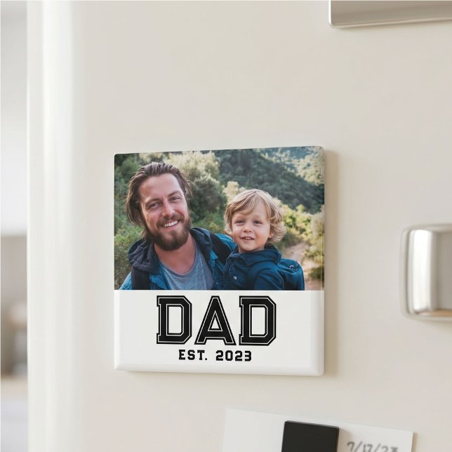 Dad Gegründet Foto-Geschenk Magnet (Von Creator hochgeladen)