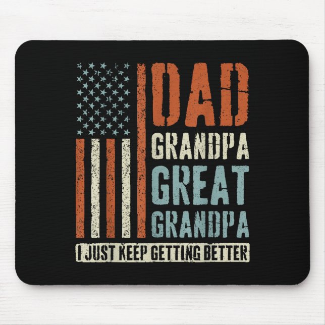 Dad Grandpa Great Grandpa  Mousepad (Vorne)