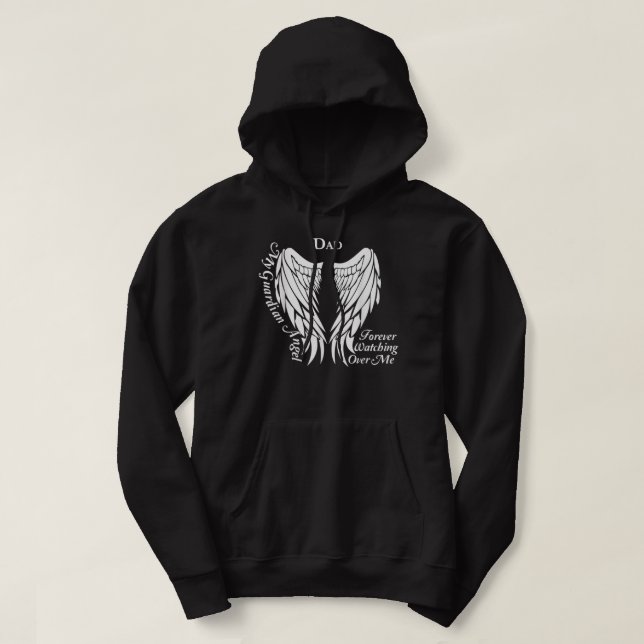Dad Guardian Angel Memorial Gift For Loss of Dad  Hoodie (Design vorne)