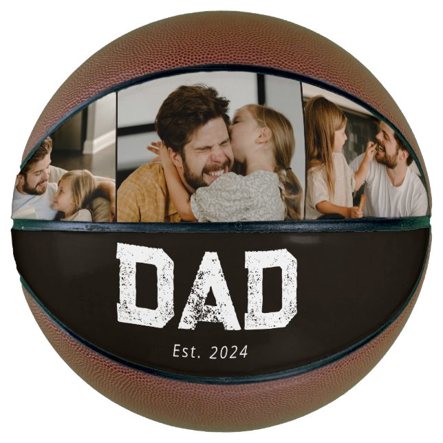 Dad hat Black Fun 3 Foto eingerichtet Basketball (Vorderseite)