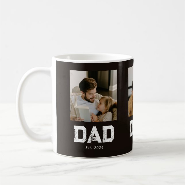 Dad hat Black Fun 3 Foto eingerichtet Kaffeetasse (Links)
