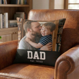 Dad hat es eingeführt Moderne fette Textschrift Kissen