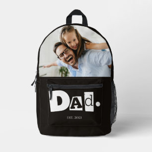 Dad hat modernes individuelles Foto gegründet Bedruckter Rucksack