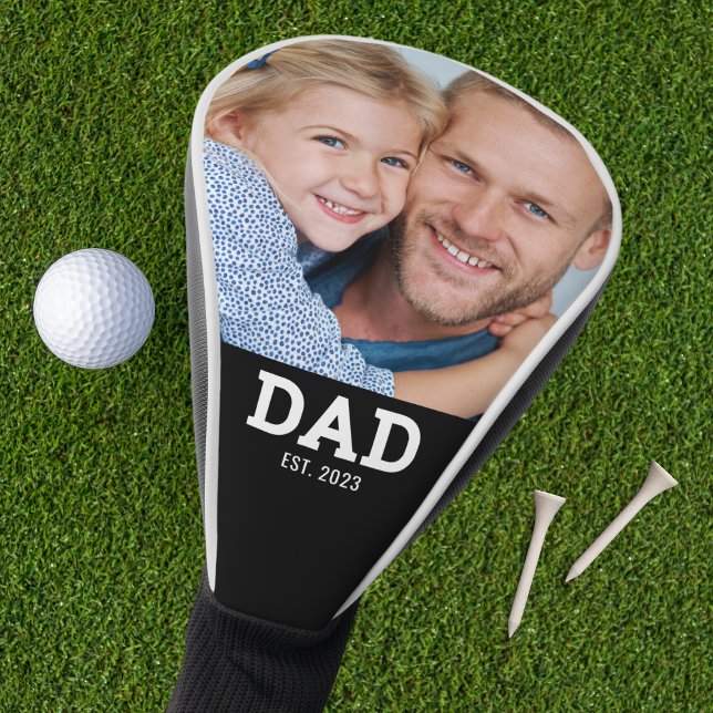 Dad hat modernes Schriftfoto erstellt Golf Headcover (Von Creator hochgeladen)
