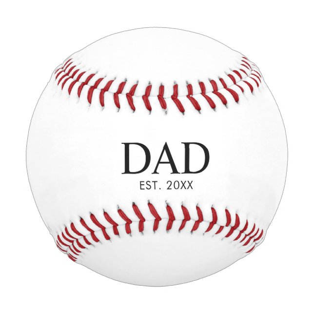 Dad hat neu gegründet Geschenk Baseball (Vorderseite)