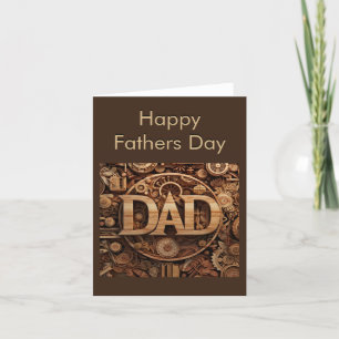 DAD Holzmechaniker Automobilkarte Dankeskarte