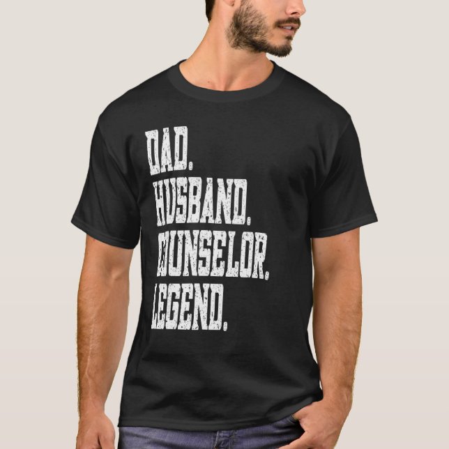 Dad Husband Counselor Legend T-Shirt (Vorderseite)